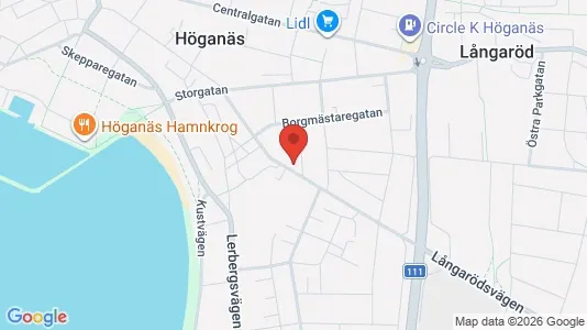 Apartments for rent i Höganäs - kort over placeringen