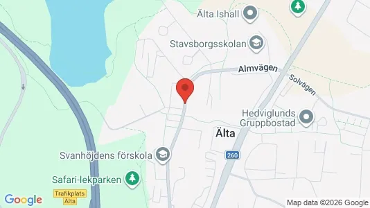 Apartments for rent i Nacka - kort over placeringen