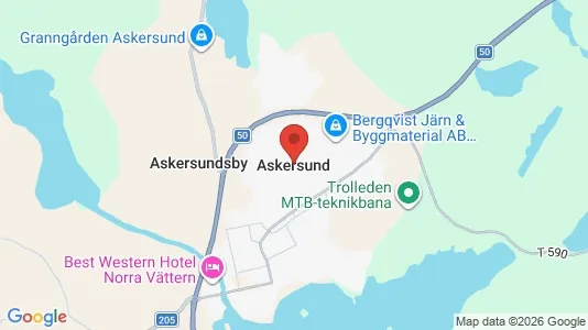 Houses for rent i Askersund - kort over placeringen