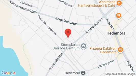 Apartments for rent i Hedemora - kort over placeringen
