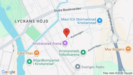Apartments for rent i Kristianstad - kort over placeringen