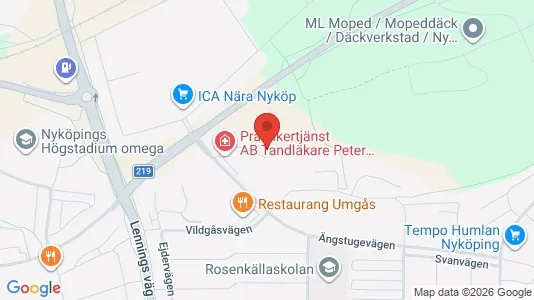 Apartments for rent i Nyköping - kort over placeringen