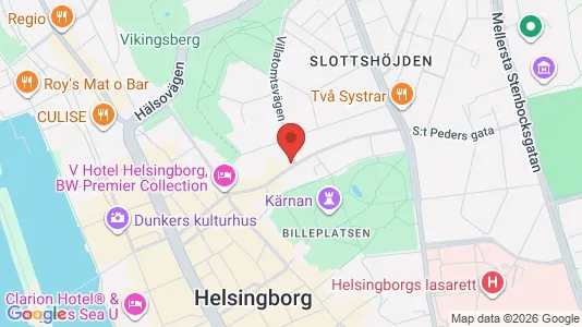 Apartments for rent i Helsingborg - kort over placeringen