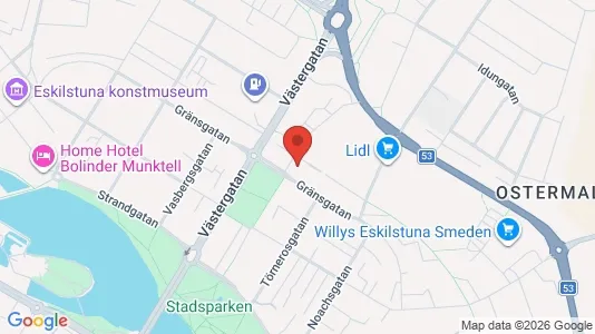 Apartments for rent i Eskilstuna - kort over placeringen