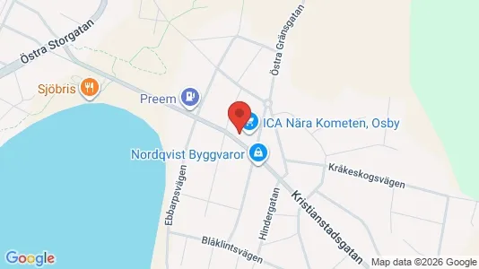 Apartments for rent i Osby - kort over placeringen
