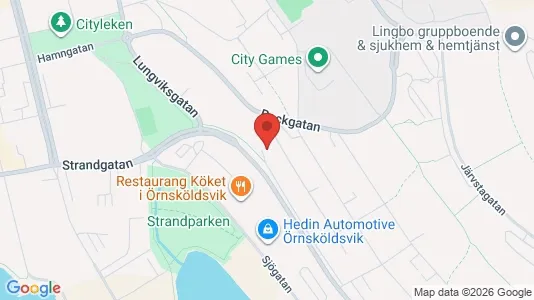 Apartments for rent i Örnsköldsvik - kort over placeringen