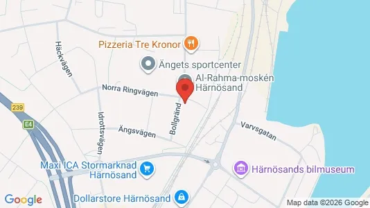 Apartments for rent i Härnösand - kort over placeringen