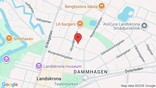 Apartments for rent i Landskrona - kort over placeringen