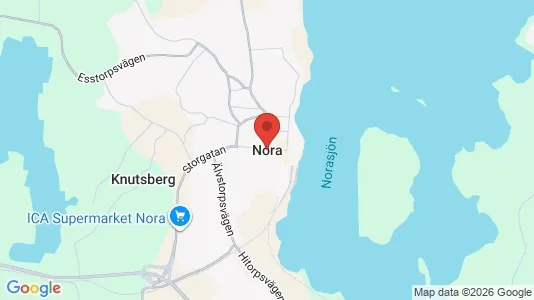Apartments for rent i Nora - kort over placeringen