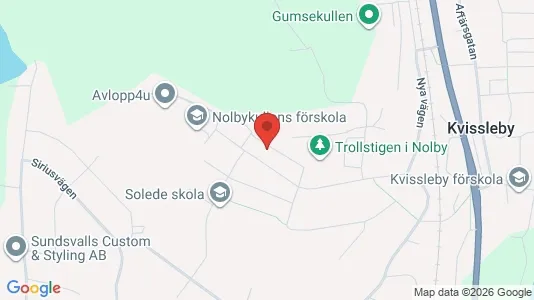 Apartments for rent i Sundsvall - kort over placeringen