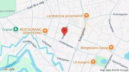 Apartments for rent i Landskrona - kort over placeringen