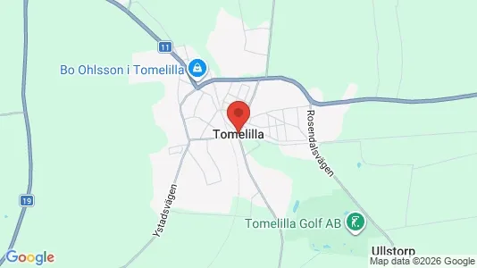 Apartments for rent i Tomelilla - kort over placeringen