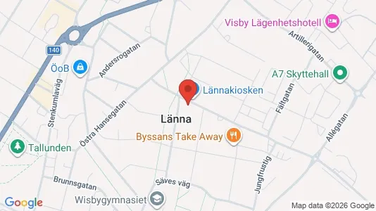 Apartments for rent i Gotland - kort over placeringen