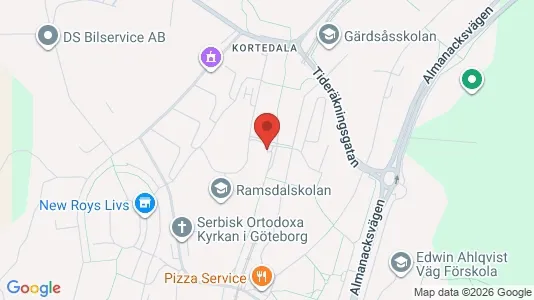 Apartments for rent i Gothenburg East - kort over placeringen