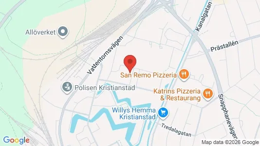 Apartments for rent i Kristianstad - kort over placeringen