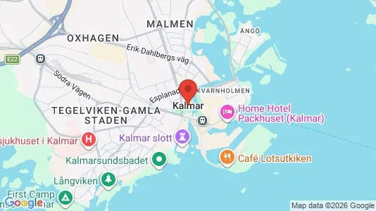 Houses for rent i Kalmar - kort over placeringen