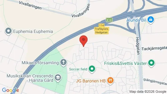 Apartments for rent i Örebro - kort over placeringen
