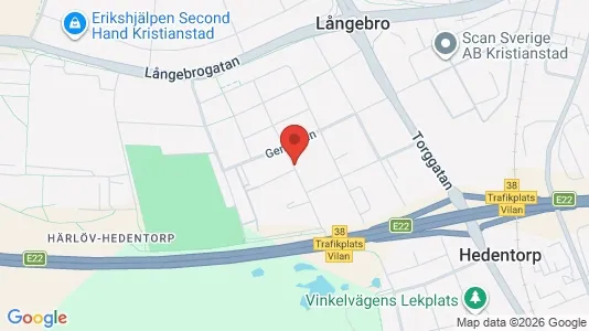 Apartments for rent i Kristianstad - kort over placeringen