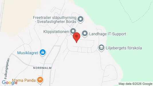 Apartments for rent i Borås - kort over placeringen