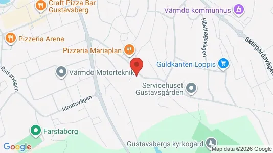 Rooms for rent i Värmdö - kort over placeringen