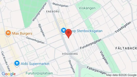 Apartments for rent i Helsingborg - kort over placeringen