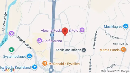 Apartments for rent i Borås - kort over placeringen