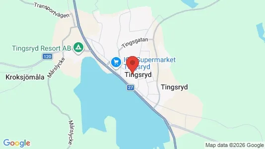 Apartments for rent i Tingsryd - kort over placeringen