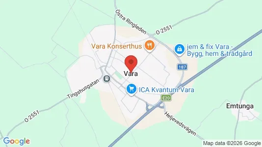 Houses for rent i Vara - kort over placeringen