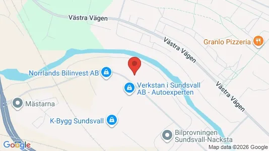 Apartments for rent i Sundsvall - kort over placeringen