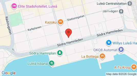 Apartments for rent i Luleå - kort over placeringen