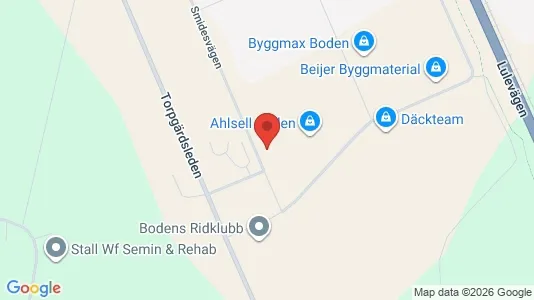 Apartments for rent i Boden - kort over placeringen