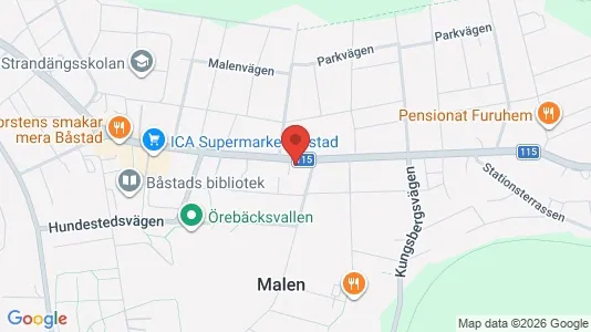 Apartments for rent i Båstad - kort over placeringen