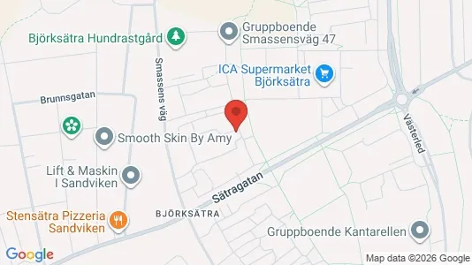 Apartments for rent i Sandviken - kort over placeringen