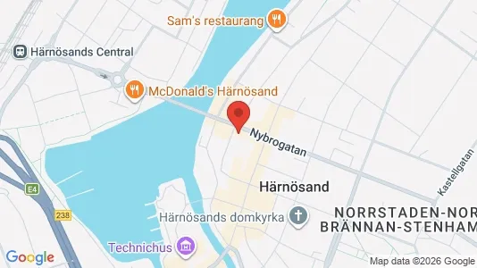 Apartments for rent i Härnösand - kort over placeringen