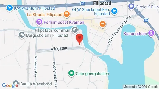 Apartments for rent i Filipstad - kort over placeringen
