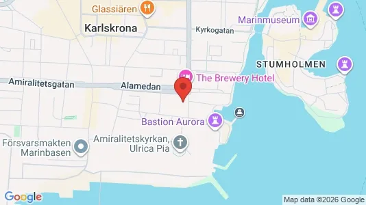 Apartments for rent i Karlskrona - kort over placeringen
