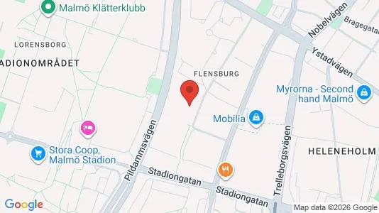 Apartments for rent i Malmö City - kort over placeringen