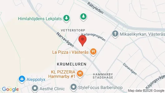 Apartments for rent i Västerås - kort over placeringen