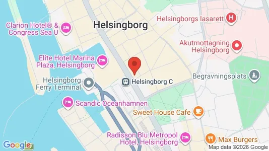 Apartments for rent i Helsingborg - kort over placeringen
