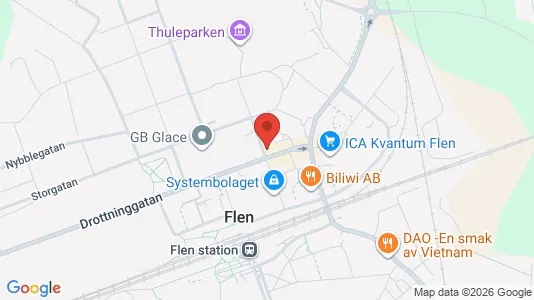 Apartments for rent i Flen - kort over placeringen