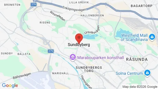 Houses for rent i Sundbyberg - kort over placeringen
