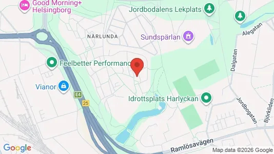 Apartments for rent i Helsingborg - kort over placeringen