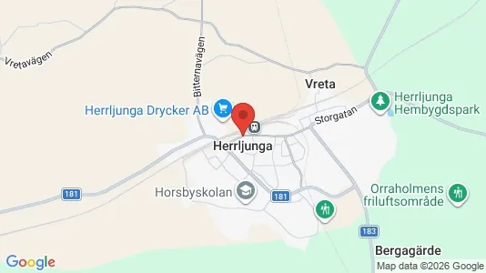 Apartments for rent i Herrljunga - kort over placeringen