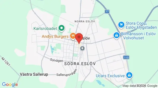 Apartments for rent i Eslöv - kort over placeringen