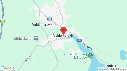 Apartments for rent i Valdemarsvik - kort over placeringen