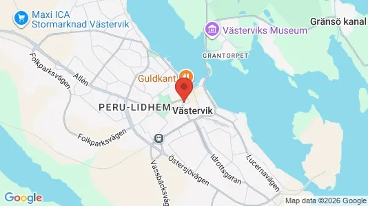 Apartments for rent i Västervik - kort over placeringen