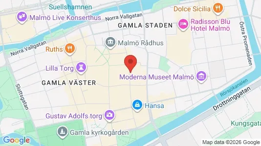 Apartments for rent i Malmö City - kort over placeringen