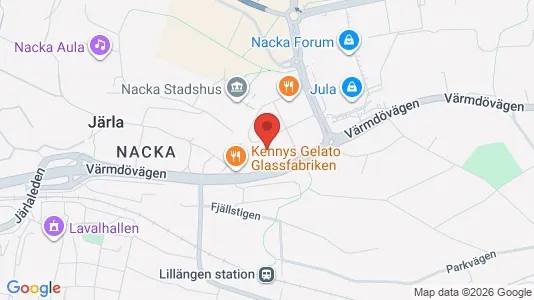 Apartments for rent i Nacka - kort over placeringen