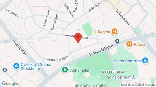 Apartments for rent i Solna - kort over placeringen