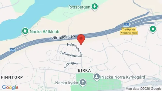 Apartments for rent i Nacka - kort over placeringen